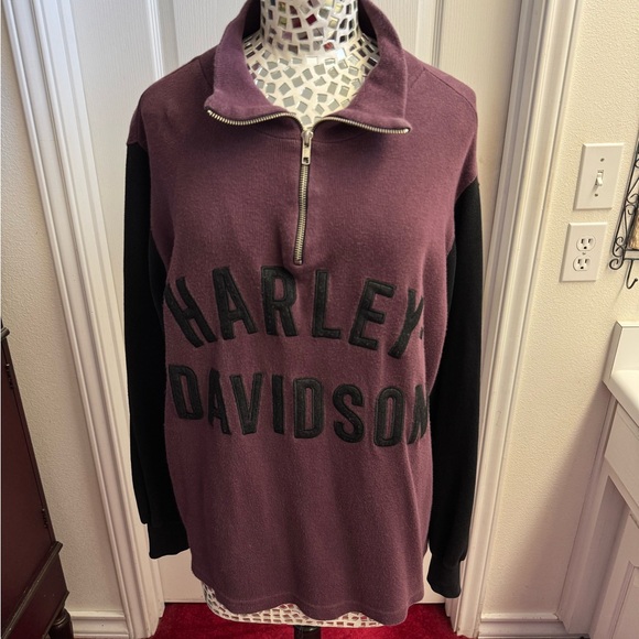 Harley-Davidson Sweaters - Harley-Davidson Purple and Black Women's Sweater